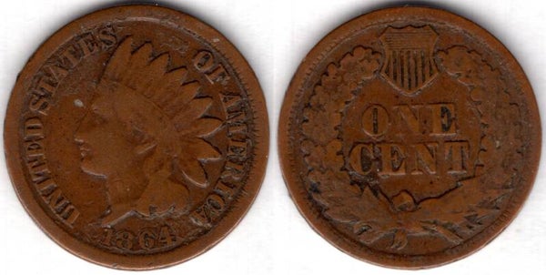 USA. One Cent 1864    dy23455
