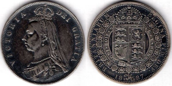 Victoria. Halfcrown 1887    dy23470