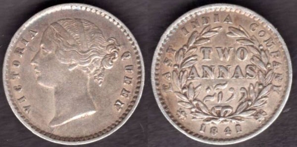 East India Company. 1/4 Rupee 1841.  dy23480