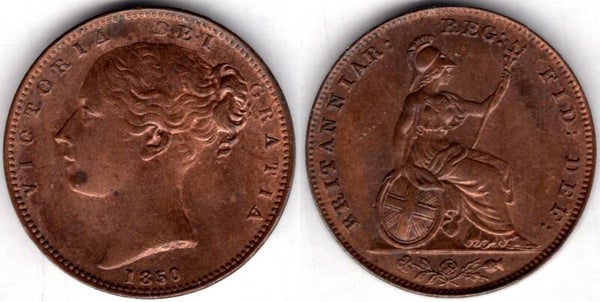 Victoria. Farthing 1850     dy23489