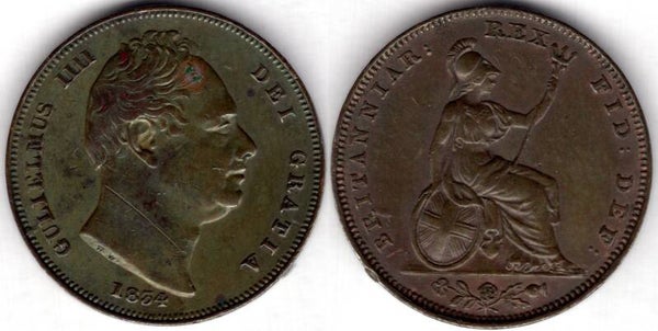 William IV. Farthing 1834       dy23490