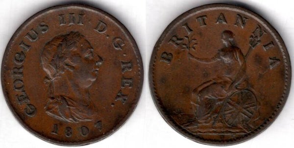 George III. Farthing 1807       dy23491