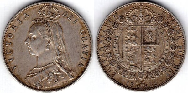 Victoria. Halfcrown 1889.   DY23498