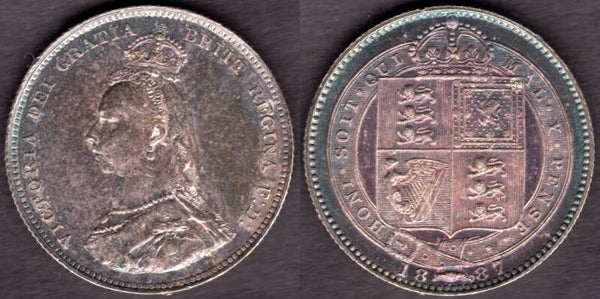 Victoria. Shilling 1887   dy23500