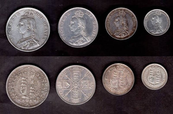 Great Britain. Victoria. 6d, 1/-, 2/- & 2/6d all 1887.   DY23513