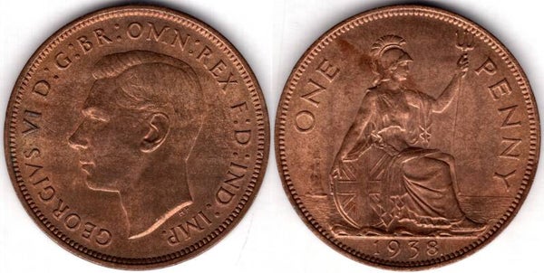 George VI. Penny 1938      dy23518