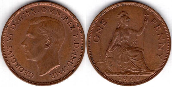 George VI. Penny 1940      dy23524
