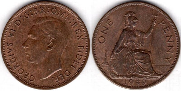 George VI. Penny 1949      dy23526