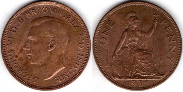 George VI. Penny 1938      dy23528