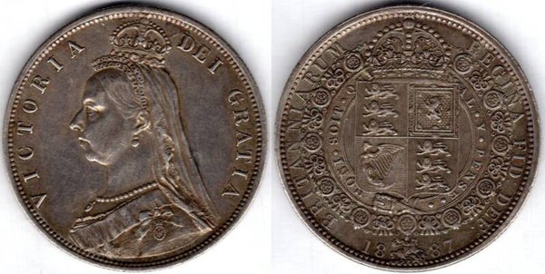 Victoria. Halfcrown 1887     dy23560