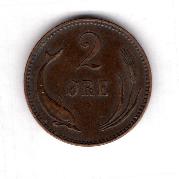 Denmark. Two Ore 1892.    dy23586