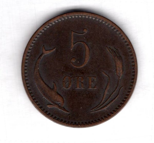 Denmark. 5 Ore 1882.   dy23587