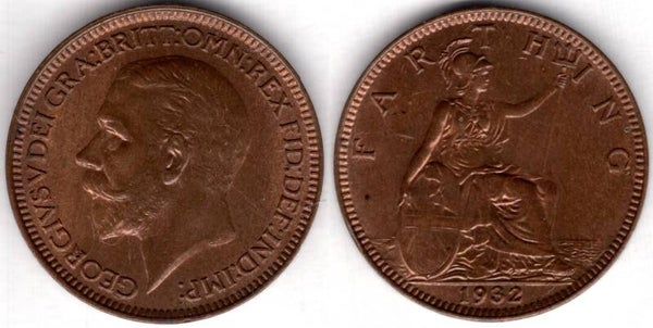 George V. Farthing 1932     dy23637