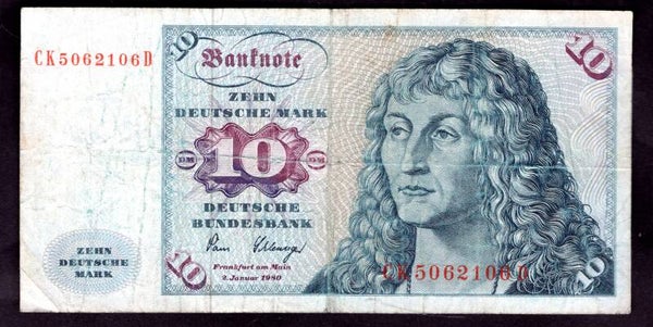 West Germany. 10DM 1980 VG.   dy23682