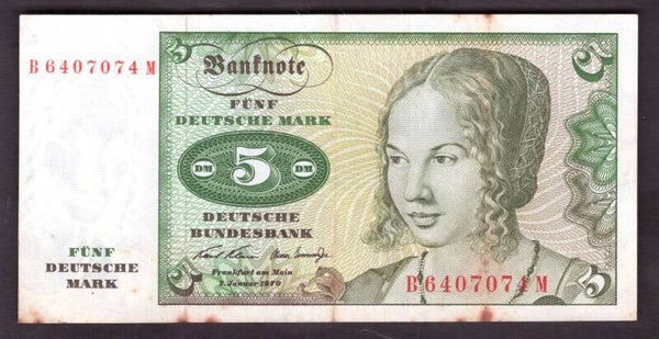 West Germany. 5DM 1970 Crisp VF.   dy23683