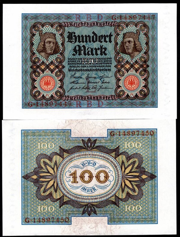 Germany. 100 Mark 1920 AU-UNC.  dy23695
