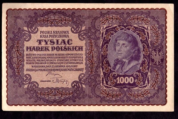 Poland. 1,000 Marek I Serja BG 218121  Crisp VF-EF.  dy23712