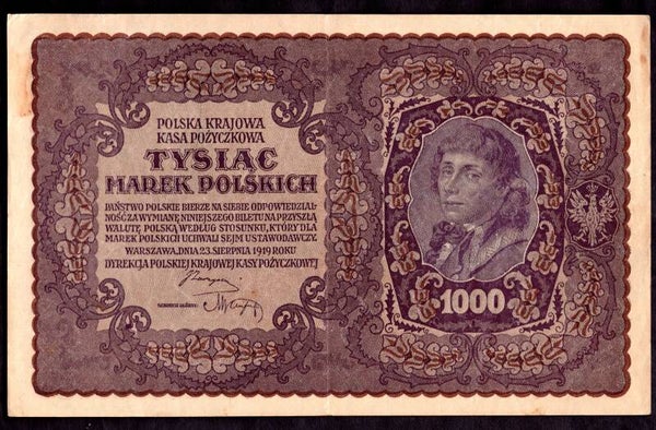Poland. 1,000 Marek II Serja AD 619,367  Crisp GVF.  dy23733