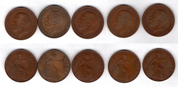 George V. Penny 1918KN x 5.     DY23735