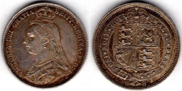 Victoria. Sixpence 1887     dy23739