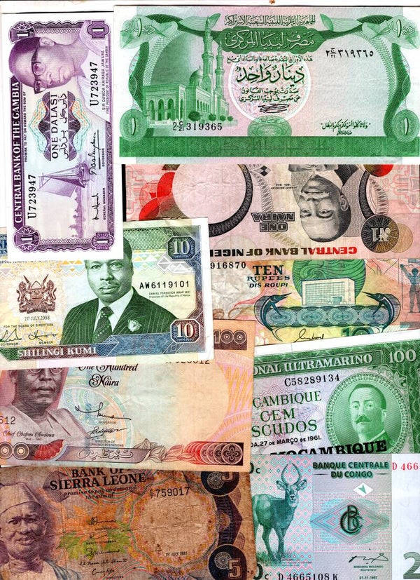 Africa. 100 banknotes   dy23744