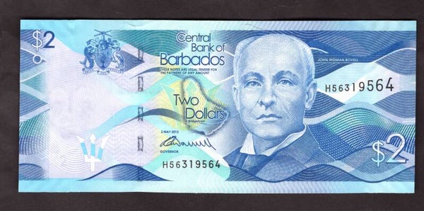 Barbados. $2 2013 H56 319564 AU+.   dy23748