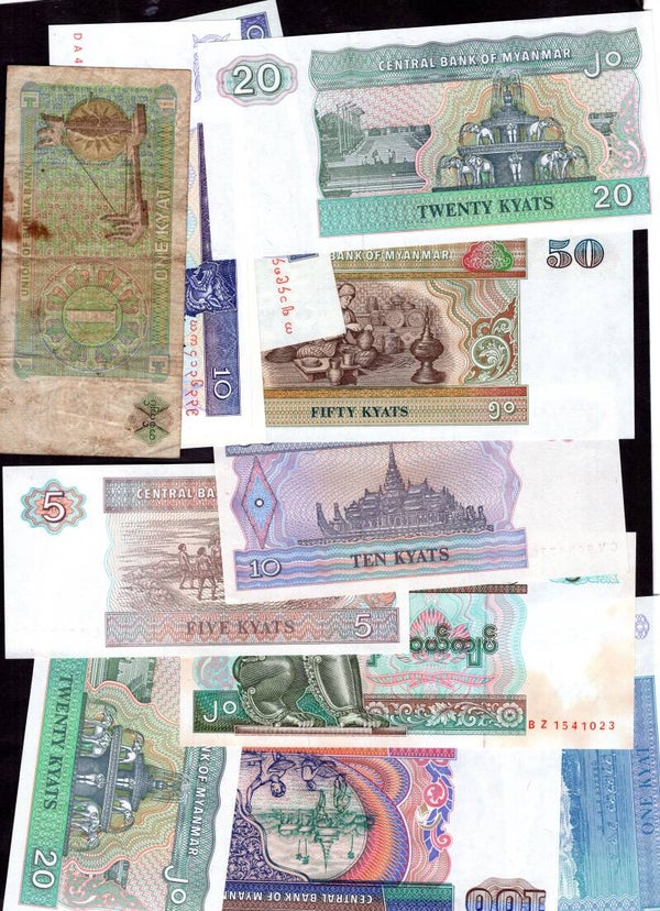 Asia. 100+ banknotes, mixed grades.  dy23757