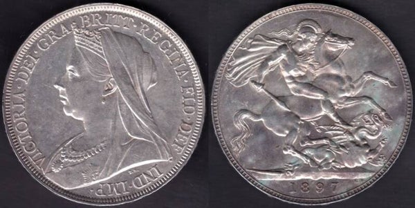 Victoria. Crown 1897 LXI (S.3937; ESC 2603). EF.   DY23760