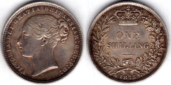 Victoria. Shilling 1872. Die No 52      dy23773