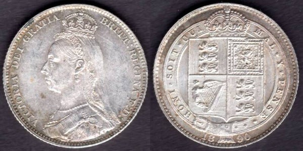 Victoria. Shilling 1890     dy23781