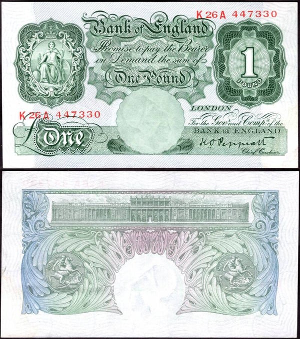 Peppiatt. £1 (1934). K26A 447330. VF-EF.   dy23790