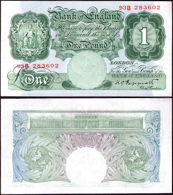 Peppiatt. £1 (1934) 93B 283602 VF-EF.   dy23792