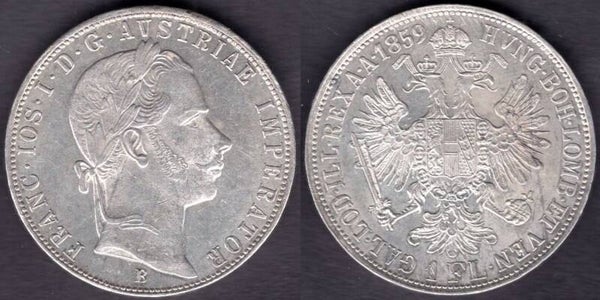 Austria. Florin 1859B.    dy23795