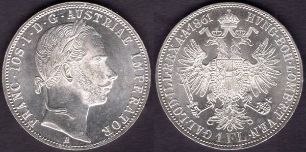 Austria. Florin 1861A.     dy23797