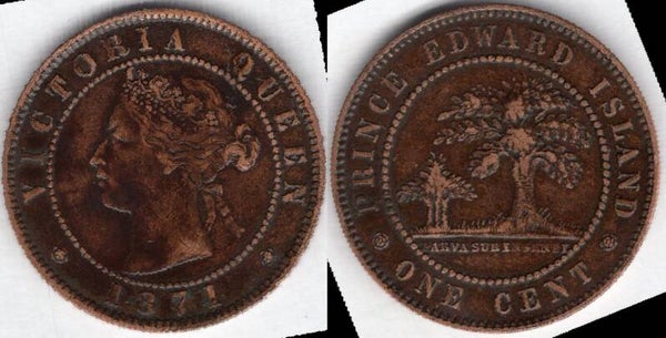 Prince Edward Island. One Cent 1871.  dy23811