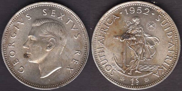 South Africa. Shilling 1952.  dy23819.