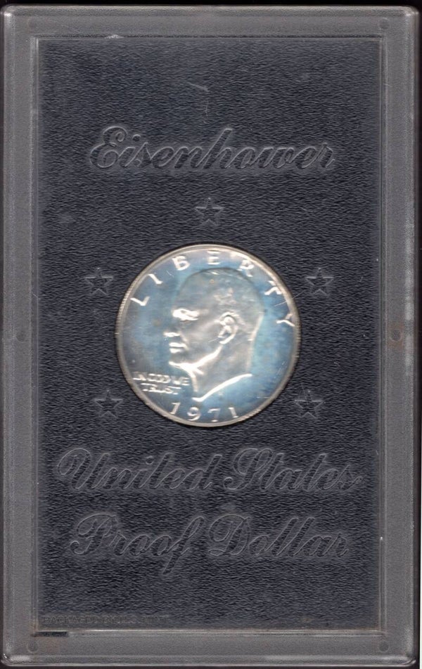 USA. Proof Silver Eisenhower Dollar 1971S.   dy23830
