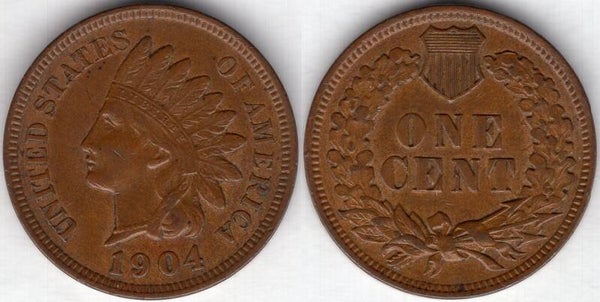 USA. One Cent 1904 EF.  dy23831