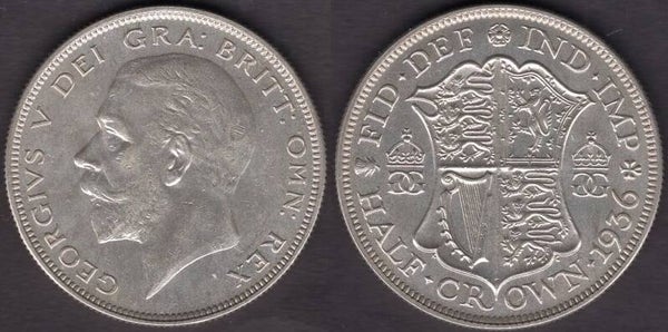Great Britain. George V. Halfcrown 1936.   dy23840