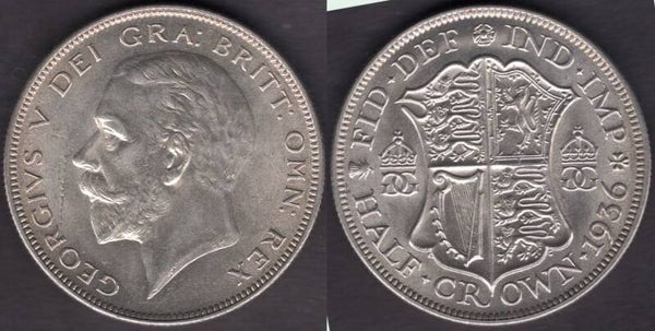 Great Britain. George V. Halfcrown 1936.  dy23862