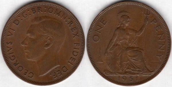 Great Britain. George VI. Penny 1951. dy23866
