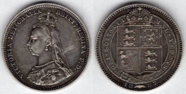 Great Britain. Victoria. Shilling 1887. dy23871