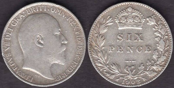 Great Britain. Edward VII. Sixpence 1902. dy23872