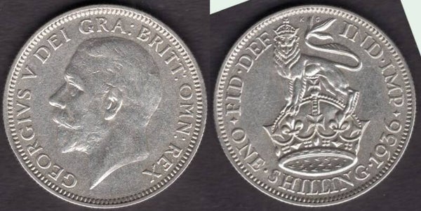 Great Britain. George V. Shilling 1936.  dy23879