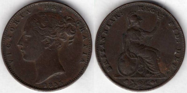 Great Britain. Victoria. Farthing 1855. dy23882