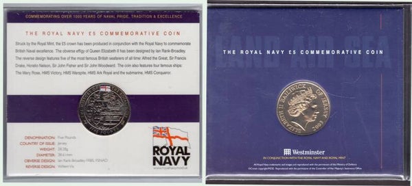 Jersey. Royal Navy £5 2003.   dy23895