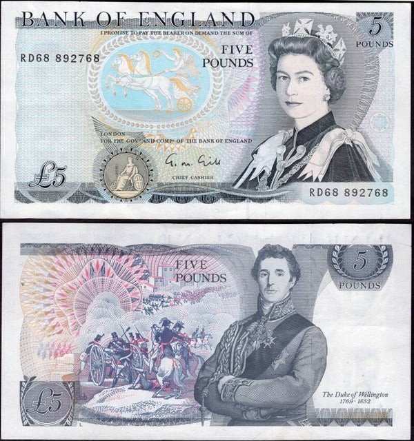 Gill £5 (1988) RD68  Crisp GVF    dy23912