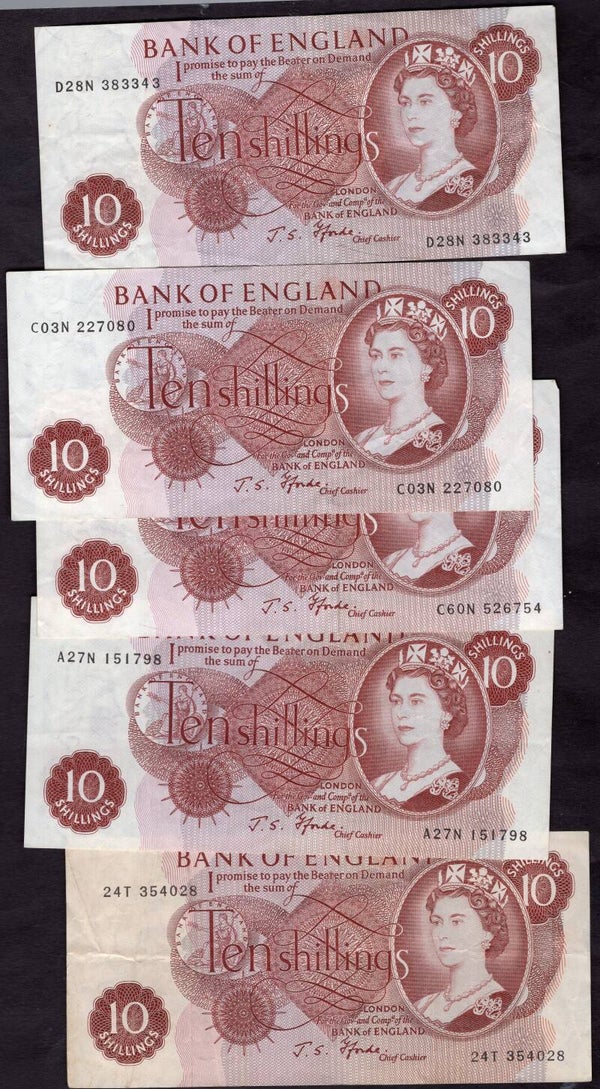 Bank of England. £21.50 face value (1963-1970). Mixed Grades.  dy23921