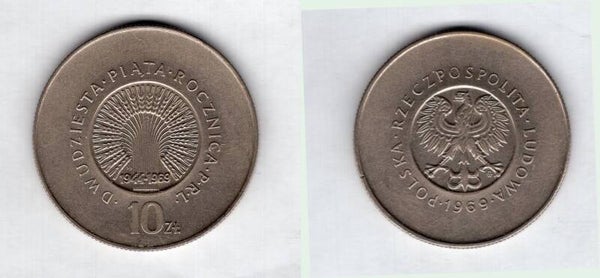 Poland. 10 Zloty 1969.  dy23933