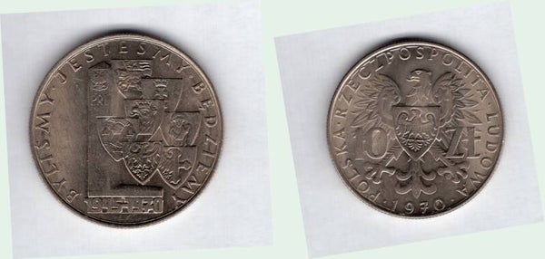 Poland. 10 Zloty 1970.  dy23945